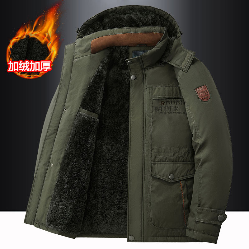 中老年冲锋衣秋冬户外男加绒加厚爸爸保暖可拆帽棉衣外套大码棉袄,男装,棉衣,淘宝优惠券,粉丝福利购,淘宝优惠卷