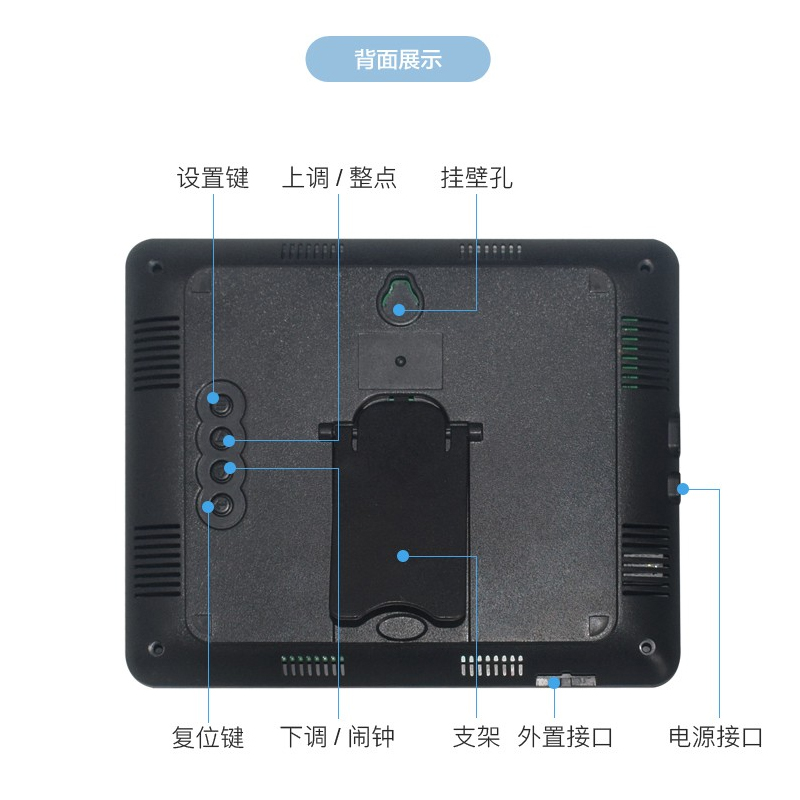 新品电子温湿度计表家用室内工业高精度显示器检测仪壁挂式 915