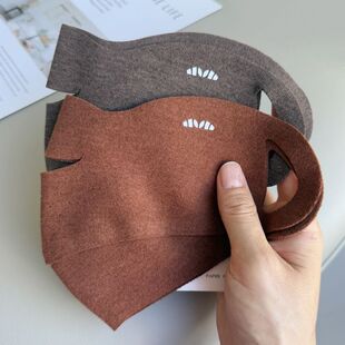 美拉德秋冬保暖口罩骑行防风御寒无痕德绒修饰小脸包下巴露鼻新款