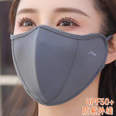 大脸专用遮阳夏季防晒口罩冰丝