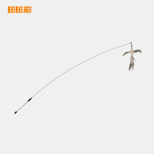 钢丝自嗨逗猫棒换头猫玩具田田猫