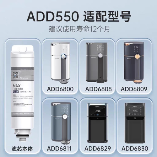 适配于飞利浦净水器滤芯反渗透ADD550//6800/6830/6829/6801/6811