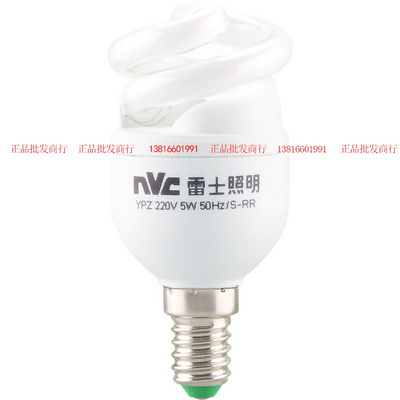 nVc雷士E14 E27 节能灯 螺口螺旋灯泡YPZ220-5-SFP  5W光源