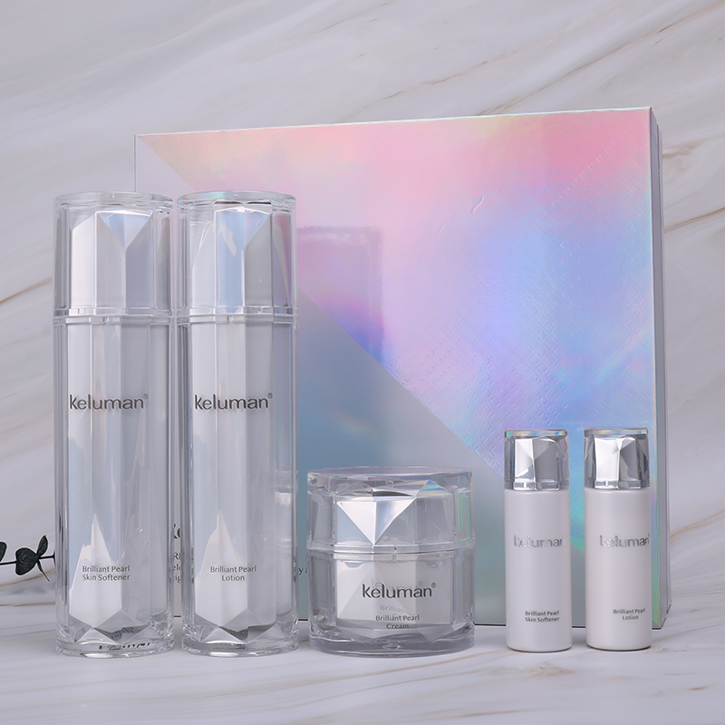 护肤品补水保湿亮肤水乳套装正品大牌化妆品新生活珂露曼晶钻珍珠