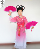 戏曲戏剧花鼓戏刘海砍樵服装 胡大姐裙子 帽子胡秀英头饰衣服专业款