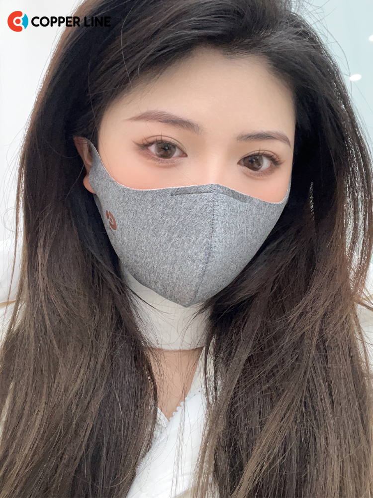 韩国铜离子防紫外线3d立体口罩防尘可洗重用男女防晒面罩骑行防风