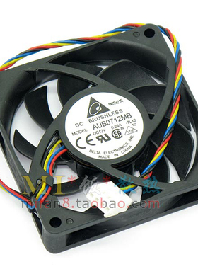 原装AMD CPU风扇 台达7厘米4针PWM静音CPU风扇 AUB0712MB 0.24A
