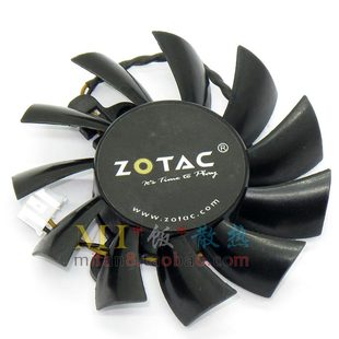 孔距3.5cm 索泰gt240米格版 直径6.5cm 显卡风扇 2线4P 网吧版