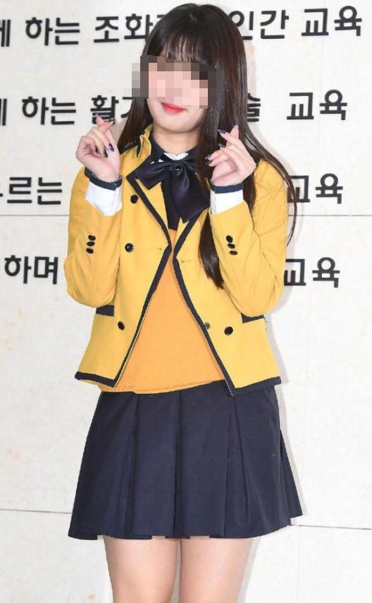 首尔公演艺术高中校服衬衫裙子