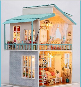 diy小屋成品 海派甜心手工制作拼装玩具小房子益智创意礼品圣诞节