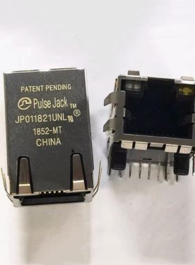JP011821UNL 网络接口 百兆滤波器 RJ45 6P 带灯 全新原装正品