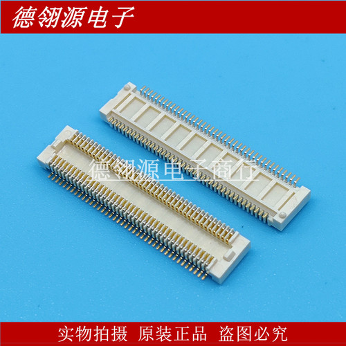AXK5F80537YG 0.5mm间距80pin母座 带定位柱 全新原装连接器