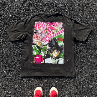 王有病工作室 重磅260G！Dragon Ball Wukong tee短袖t恤情侣装