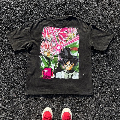 王有病工作室 重磅260G！Dragon Ball Wukong tee短袖t恤情侣装