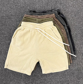 素色vintage风做旧休闲高级感高街rapper穿搭卫衣料短裤 美式 重磅