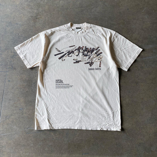 小众oversize短袖 男女情侣装 T恤 220G轻薄高织不透 王有病工作室