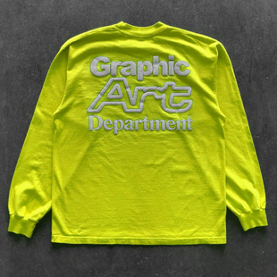 T恤情侣装 清仓款 小众设计感字母复古风古着感潮牌Vintage长袖