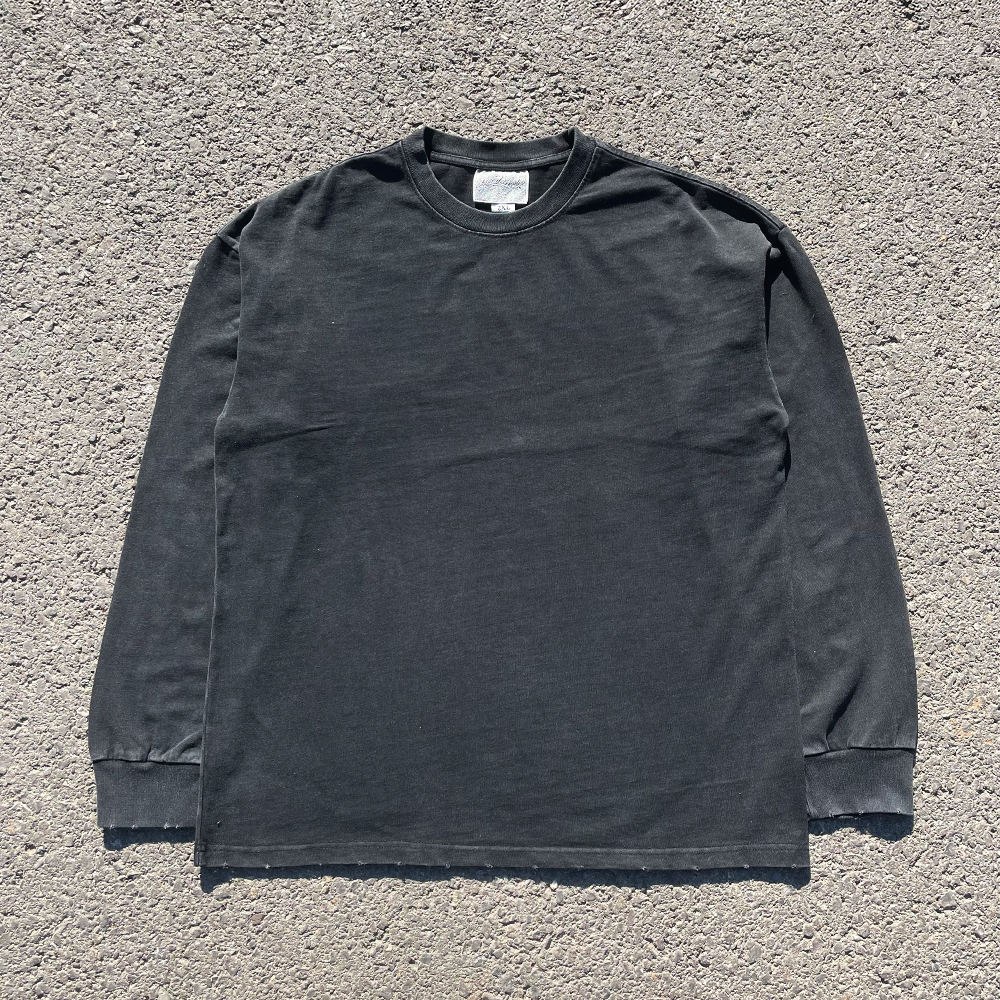 王有病工作室 只做心头好物！330克重磅纯色长袖T恤打底上衣情侣