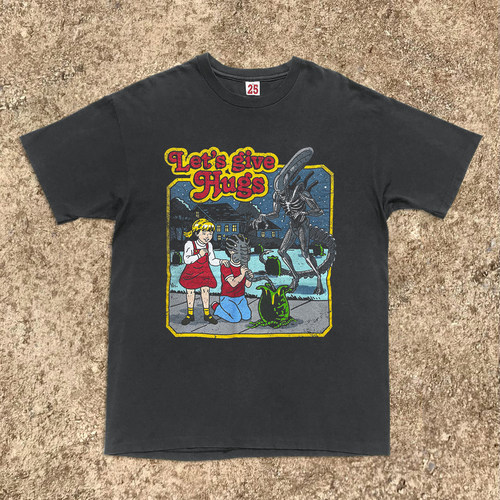 王有病工作室 220G轻薄高织不透！复古经典动漫old school短袖T恤