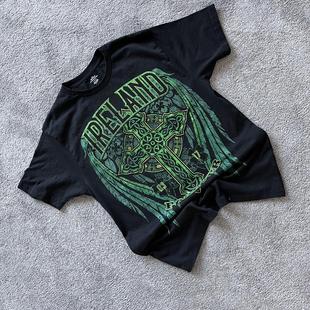 王有病工作室 220G 透气正肩版 ！复古vibe风帅气青少年短袖T恤