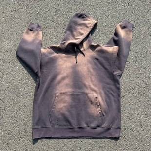 王有病工作室 只做心头好物！450克重磅做旧复古高级感连帽卫衣