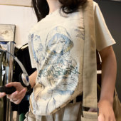 王有病工作室 宽松 T恤高级感男女款 260G重磅 涂鸦创意百搭短袖