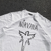 复古Nirvana涅盘乐队短袖 王有病工作室 220G轻薄高织不透 T恤
