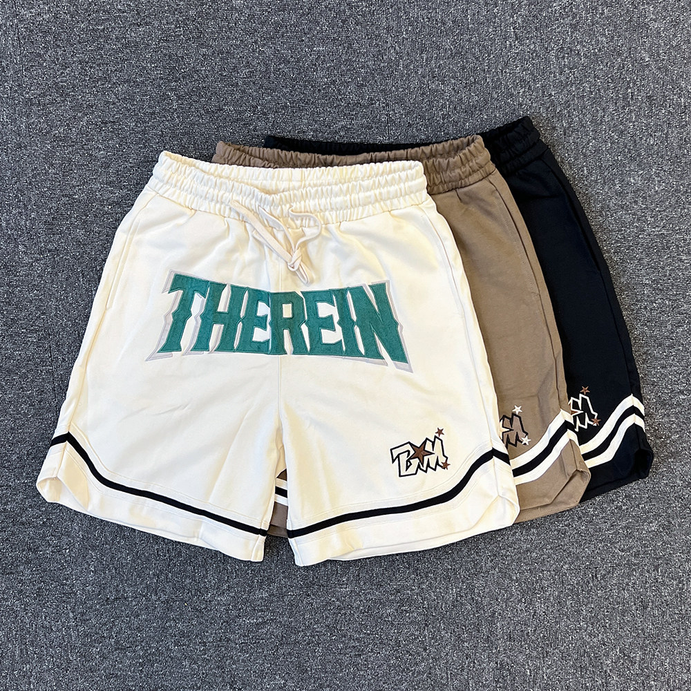 美式街头风430克重磅 麂皮质感3D立体刺绣嘻哈别致篮球运动短裤,男装,时尚防晒服,淘宝优惠券,粉丝福利购,淘宝优惠卷