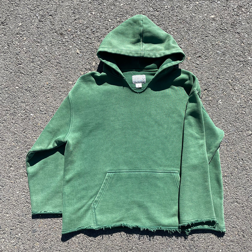 王有病工作室 只做心头好物！重磅简约V领情侣装学生ins连帽卫衣