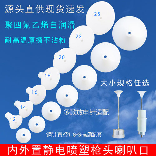 KCI喷枪喇叭口四氟自润滑不粘粉