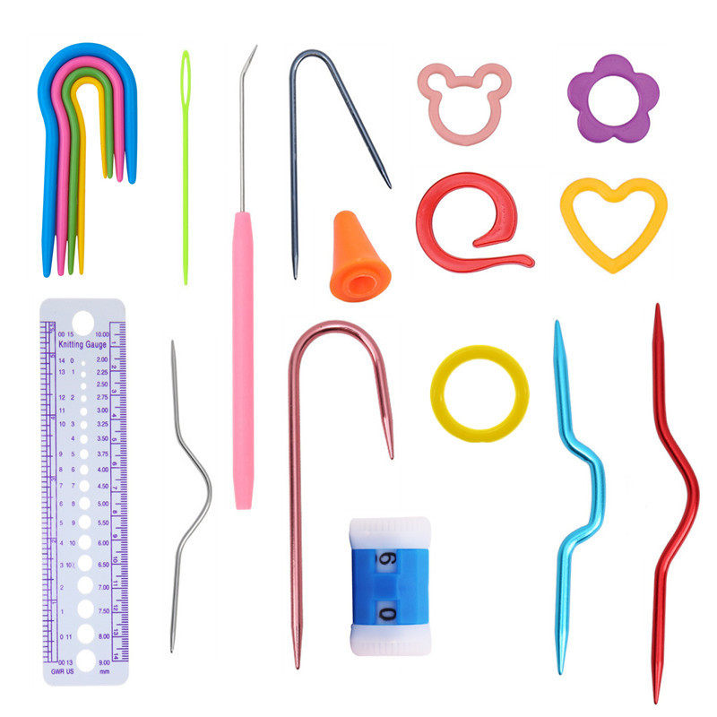 毛衣针套装编织小工具麻花针毛线针小别针手工编织工具套装