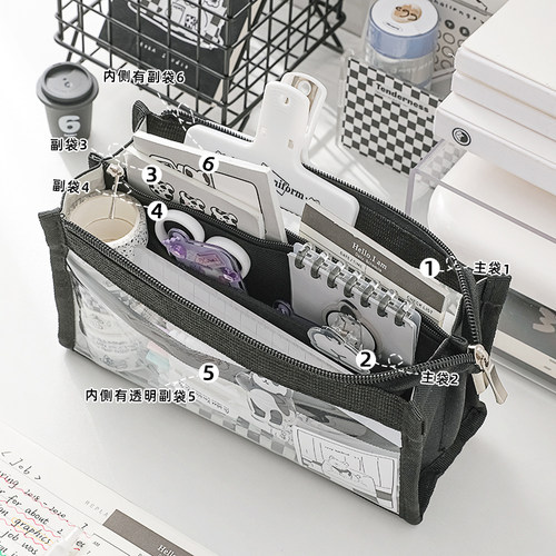 透明六层大容量学生考试专用