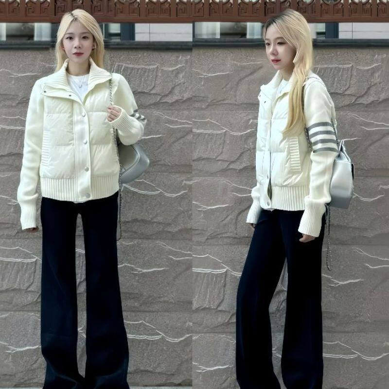 白色短款服女冬季深秋初