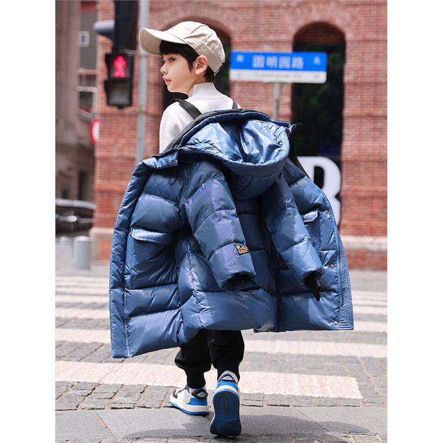儿童羽绒服男童长款过潮