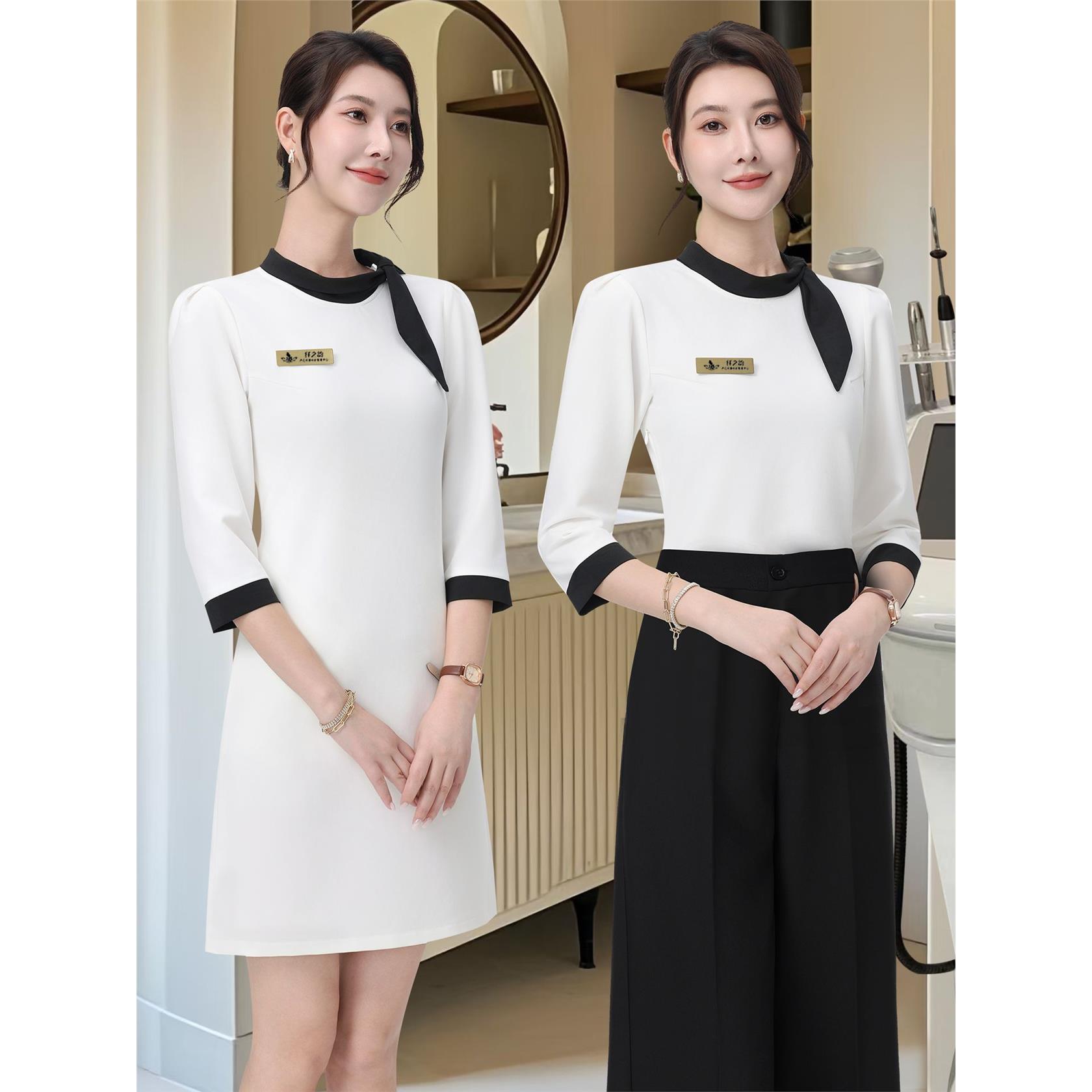 韩式美容院师工作服珠宝