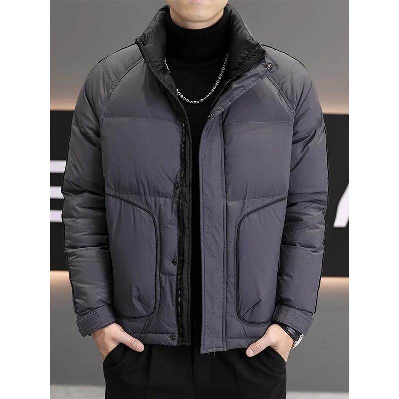 男士立领国标50羽绒服男