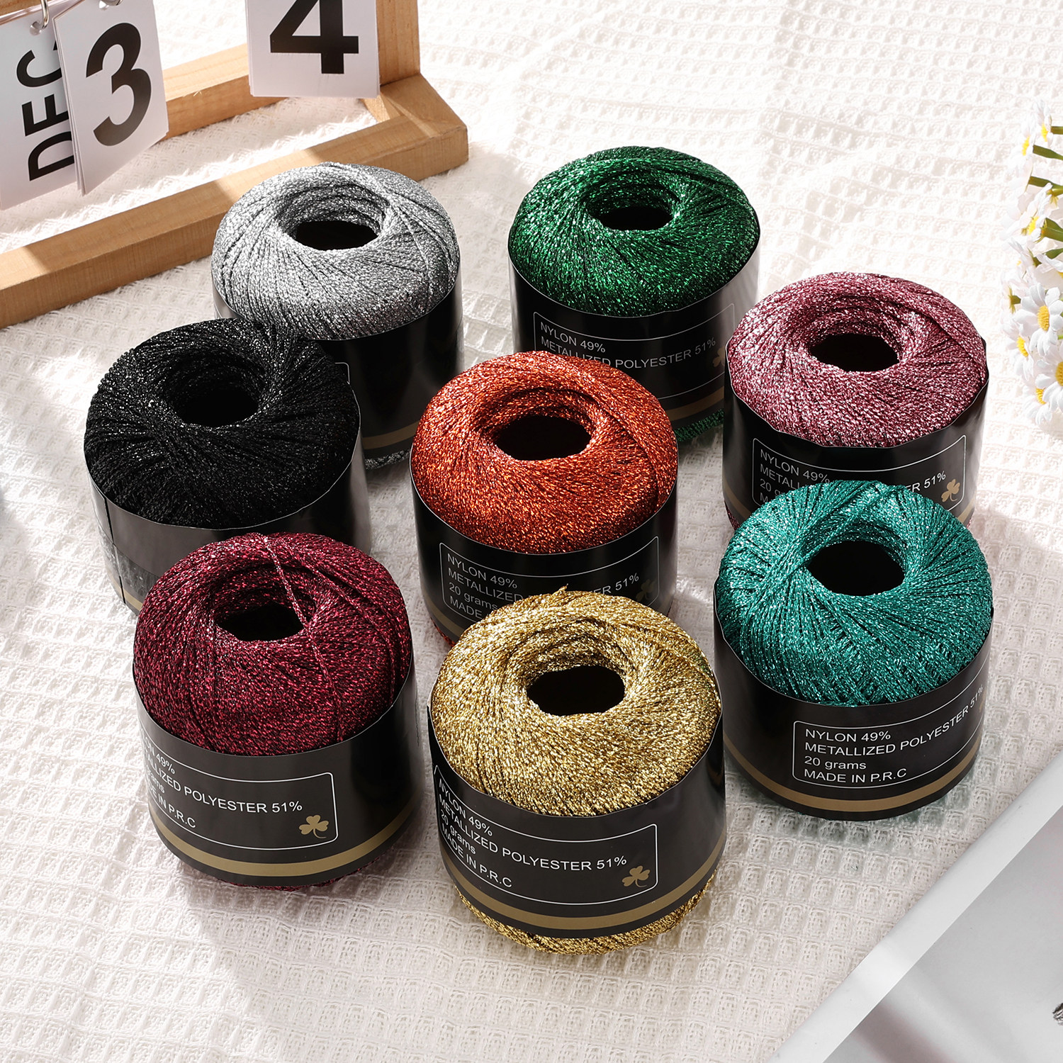 爆闪金色空心纱暴力熊线皇冠玫瑰同心锁发夹钩边配线编织线鎏金线