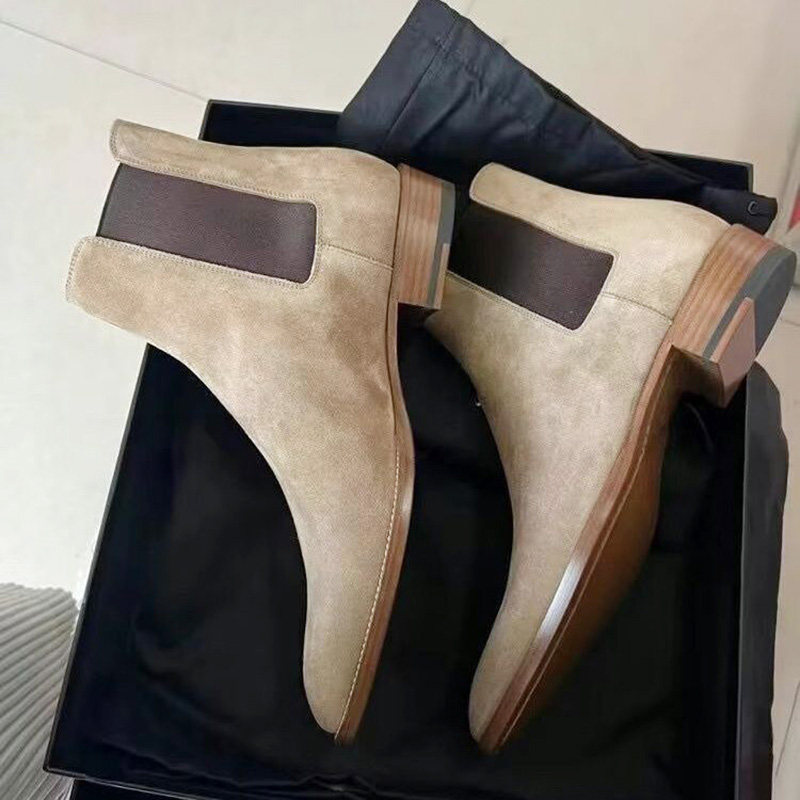 切尔西靴男欧美时尚Chelsea boots male马丁靴磨砂皮个性时装靴潮