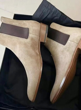 切尔西靴男欧美时尚Chelsea boots male马丁靴磨砂皮个性时装靴潮