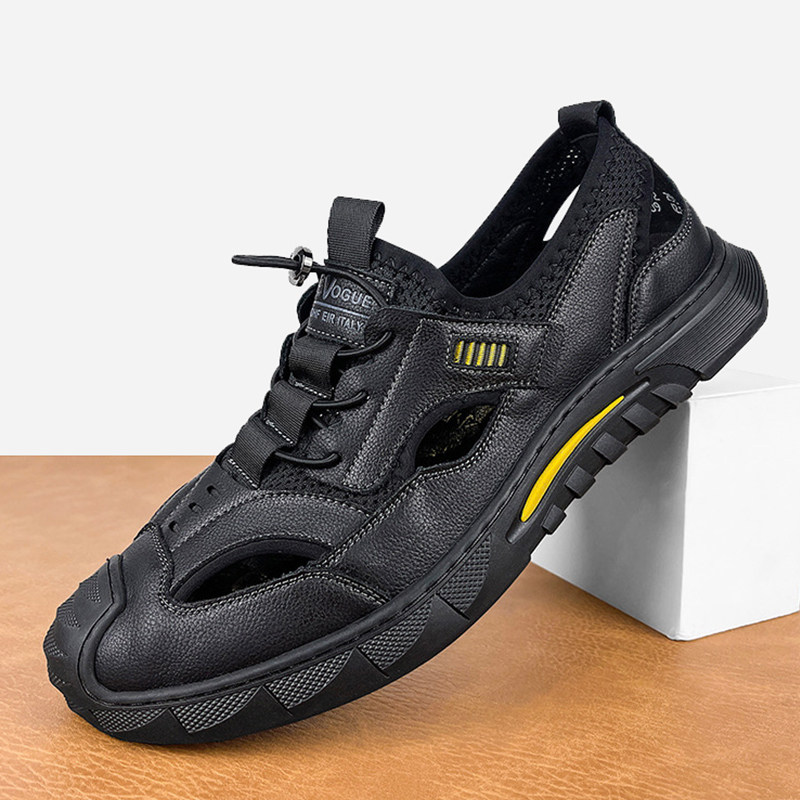 外穿洞洞鞋男款夏季透气防臭防滑不臭脚室外2023包头黑色男士凉鞋,流行男鞋,洞洞鞋,淘宝优惠券,粉丝福利购,淘宝优惠卷