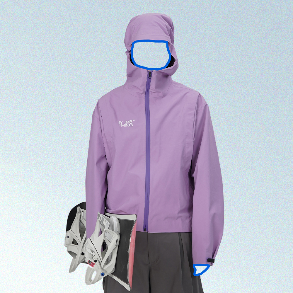 COCCUBE香芋紫廓形冲锋衣