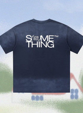 SOMETHING by COC CUBE洗水落色基础LOGO TEE