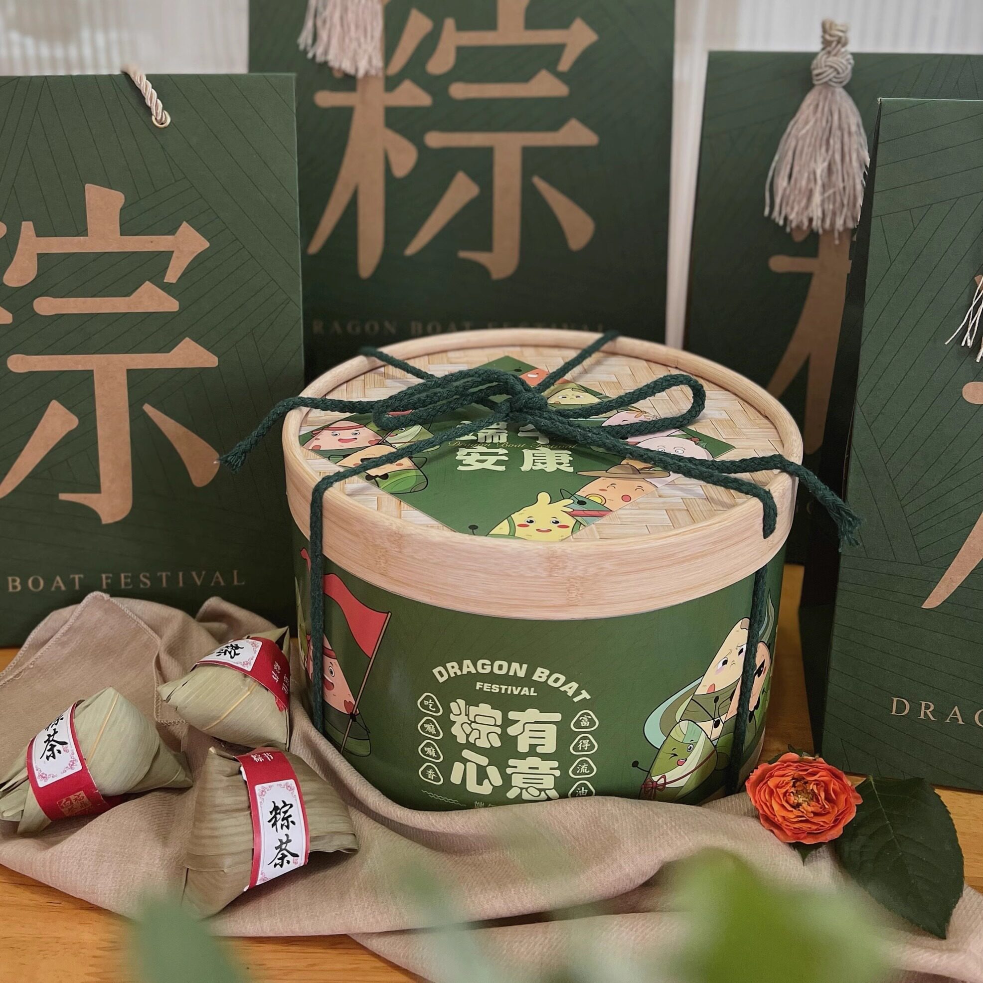 端午节粽子茶礼盒福建白茶大礼包豪华高档端午礼盒商务送礼