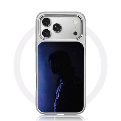 杰克逊剪影大孔黑框玻璃磨砂磁吸碳纤纹手机壳适用苹果iphone17promax华为15/16PLUS小米15PROP70PRO小米14PR