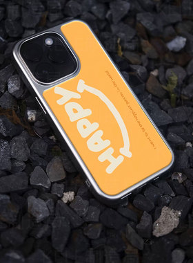 快乐小猪电镀玻璃黑框磨砂手机壳适用苹果iphone17promax华为华为MATE60PROPLUS小米15PROOPPOFINDX8PRO华为P