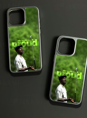 乔丹高尔夫手机壳大孔电镀黑框碳纤维二合一玻璃适用苹果17promax华为小米17PROMAXMATE50PROP60PROPURA70ULT