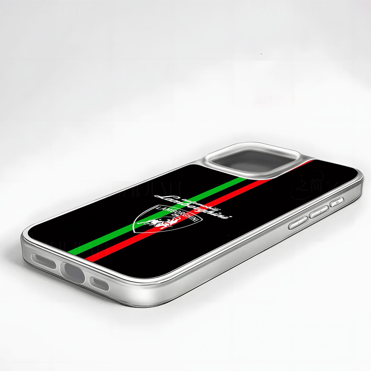 兰博基尼大孔黑框玻璃磨砂磁吸碳纤纹手机壳适用苹果iphone17promax华为MATE50PROMATE70PROP70ULTRA小米15PR