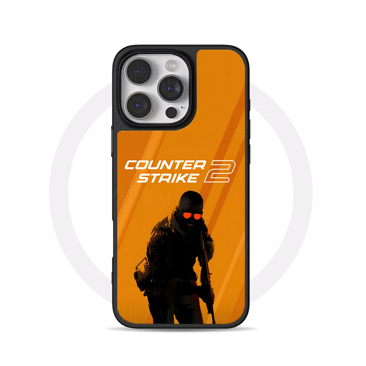 CS2游戏大孔黑框玻璃磨砂磁吸碳纤纹手机壳适用苹果iphone17promax华为MATE70PRO小米17PROMAX15/16PLUSP70UL
