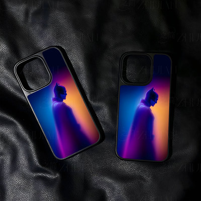 霓虹蝙蝠侠大孔黑框玻璃磨砂磁吸碳纤纹手机壳适用苹果iphone17promax华为小米17PROMAX小米15PROP70PRO小米1