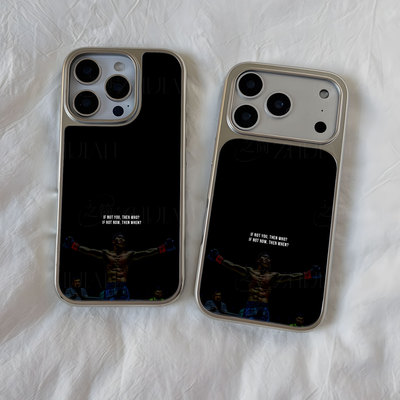 拳手展臂大孔电镀黑框磨砂磁吸碳纤纹手机壳适用苹果iphone17promax华为P70PRO全包按键小米14PRO